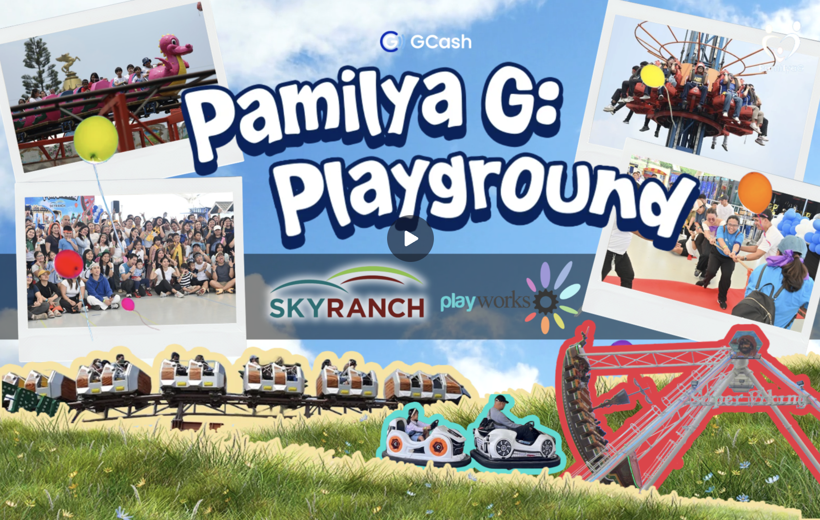 GCash Brings Families Together at Sky Ranch Tagaytay with “Pamilya G Playground” by Playworks Team Building Philippines