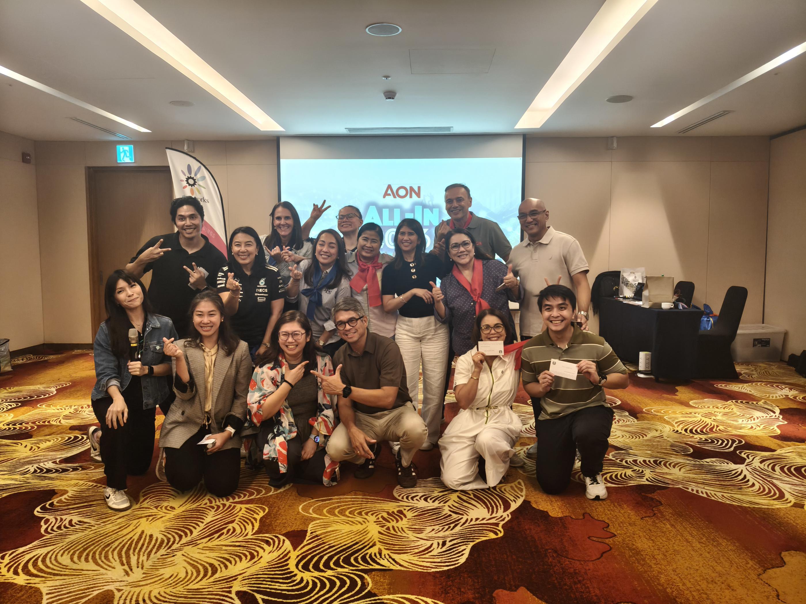 AON Team Building at Hilton Clark: Building Stronger Connections Through Play