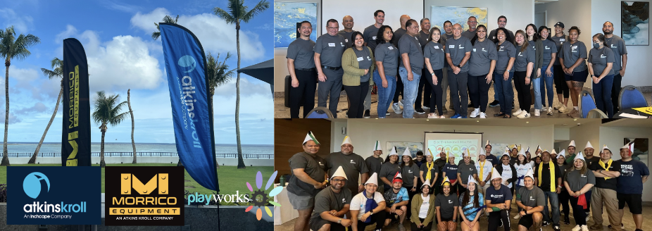 Playworks Goes to GUAM for Atkins Kroll and Morrico Equipment's Team Building and Leadership Training